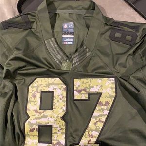 Patriots Authentic Rob Gronkowski Army Jersey